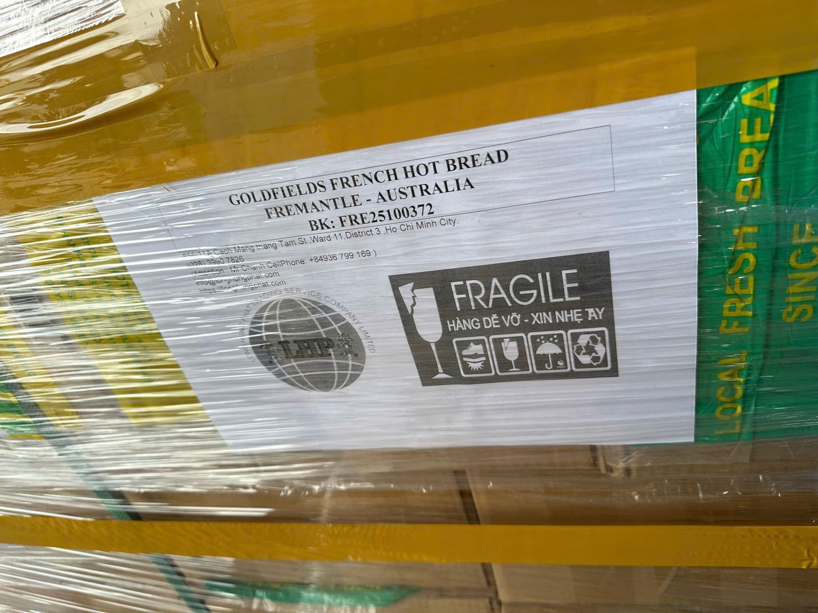 hàng hoá thường gửi hàng đi Tây Ban Nha